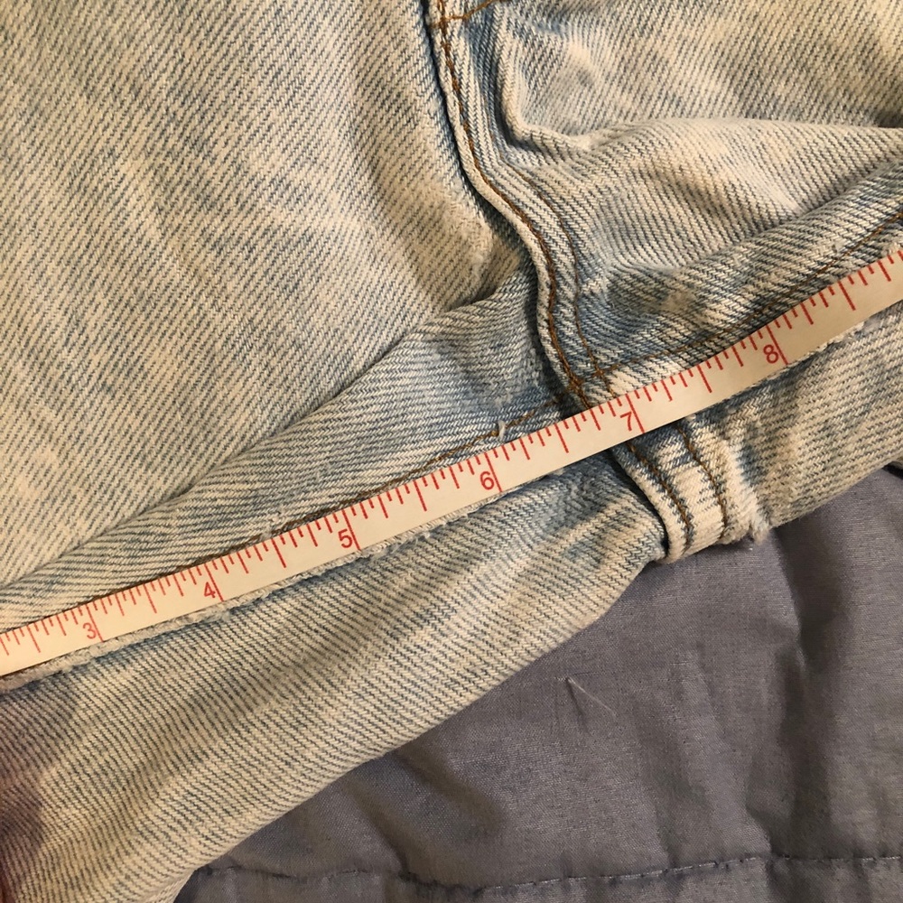 Vintage Levi’s orange tab acid wash cut off distressed jean shorts - Picture 9 of 13